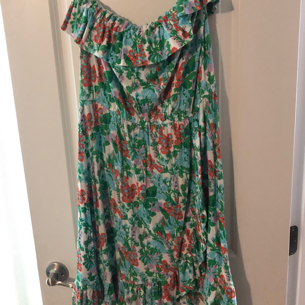 LillyPulitzer Strapless Ruffle Dress